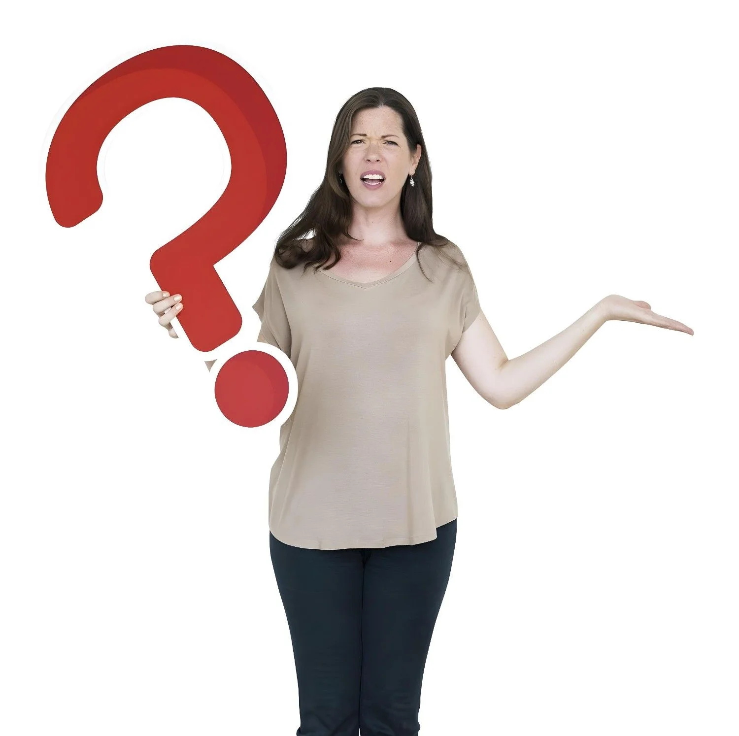 Person thinking about insurance questions